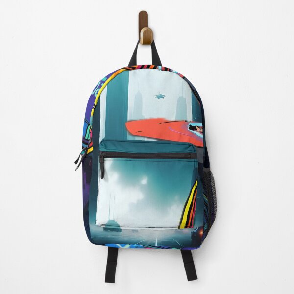 Item preview, Futuristic City Time Distortion - Synthwave Moon Eclipse designed and sold by Daniela`s shop.