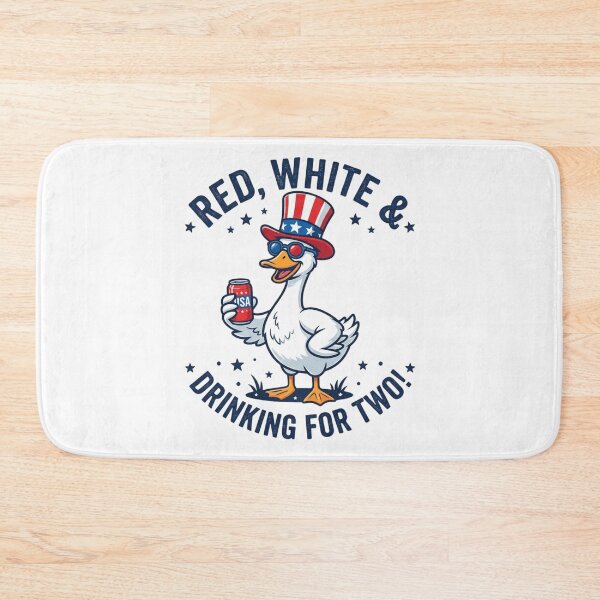 Item preview, Funny Patriotic Goose Drinking For Two 4th of July Shirt designed and sold by DOPANDA ..