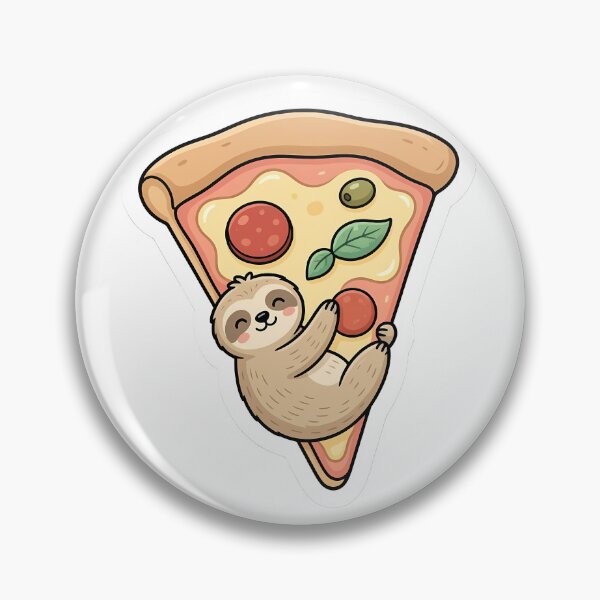 Item preview, Cute Kawaii Pizza Sloth Animal Sticker designed and sold by YALLABUY.