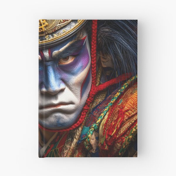 Item preview, Traditional Kabuki Actor with Dramatic Face Paint designed and sold by Artessie.