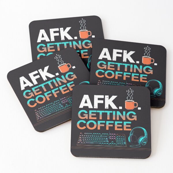 Item preview, AFK... Getting Coffee | Funny Gamer Typography | Gaming Meme & Coffee Lover Design designed and sold by Ctrlr.