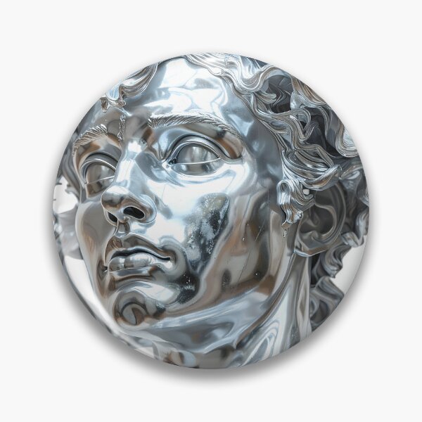 Item preview, Liquid Chrome Female Greek Bust Statue designed and sold by BetweenForms.