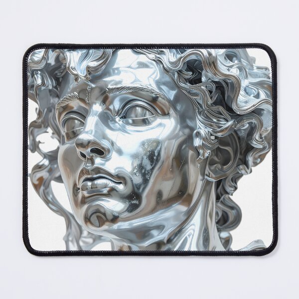 Item preview, Liquid Chrome Female Greek Bust Statue designed and sold by BetweenForms.
