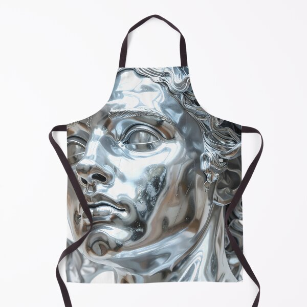 Item preview, Liquid Chrome Female Greek Bust Statue designed and sold by BetweenForms.