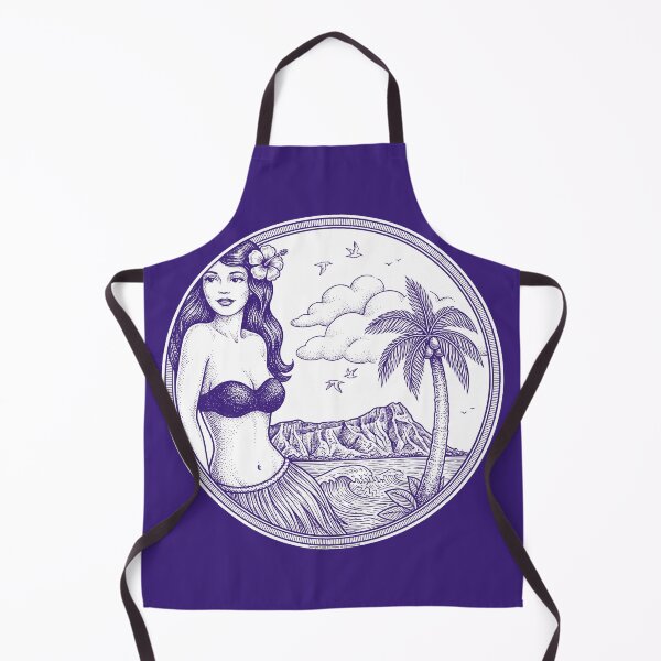 Item preview, Aloha Shirt Girl on dark designed and sold by travelwitheric.