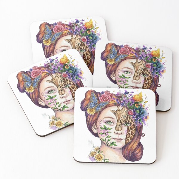 Item preview, Dreamy Floral Children Fantasy- Watercolor Botanical Girl Designs designed and sold by Mnrrstudio.