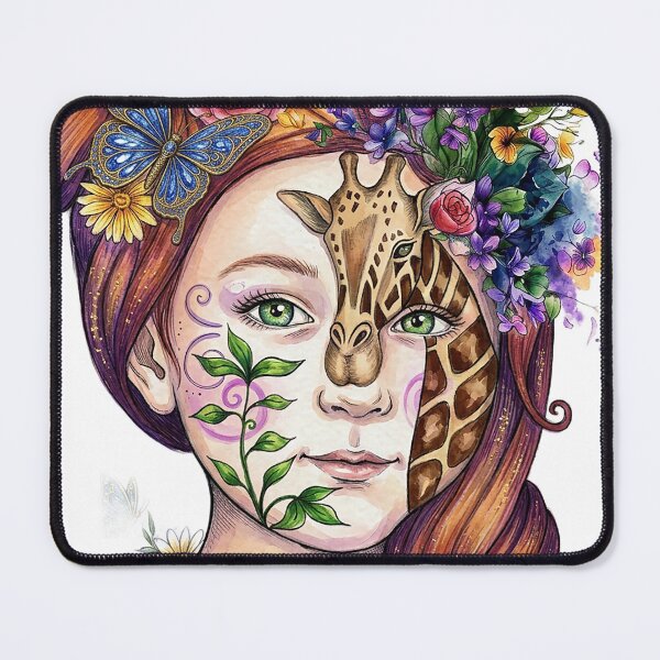 Item preview, Dreamy Floral Children Fantasy- Watercolor Botanical Girl Designs designed and sold by Mnrrstudio.