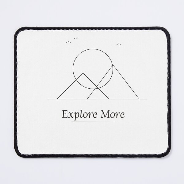 Item preview, Explore More Mountain Line Art designed and sold by ⭐ AURA STUDIO.