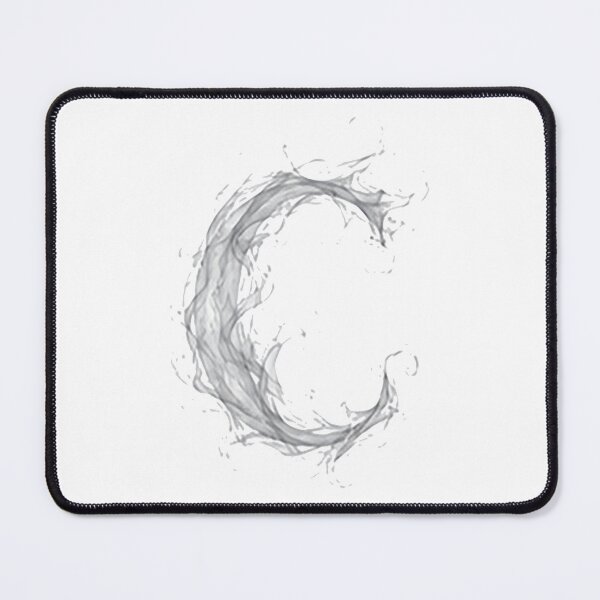 Item preview, Pearl Smoke Victory The Ethereal Vapor Letter C designed and sold by BlissBlvdShop.