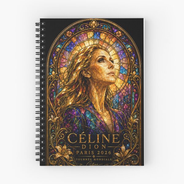 Item preview, Celine Dion Paris 2026 – Art Nouveau Cathedral Stained Glass | Artistic Design designed and sold by JcAbstractArt.