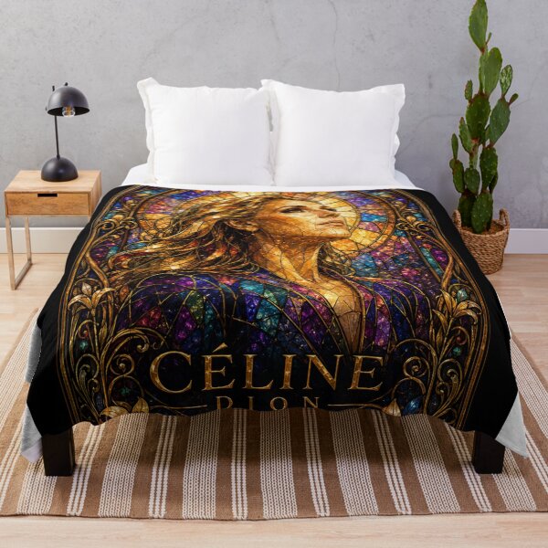 Item preview, Celine Dion Paris 2026 – Art Nouveau Cathedral Stained Glass | Artistic Design designed and sold by JcAbstractArt.