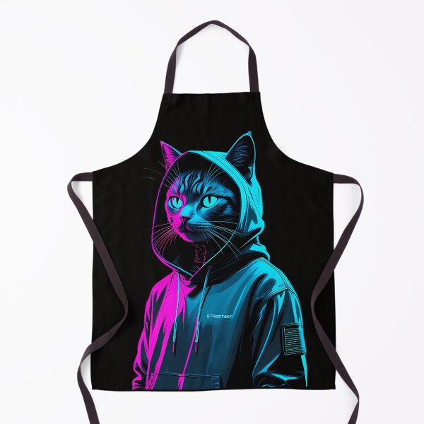 Item preview, Cyberpunk Cat - Futuristic Neon Techwear Streetstyle Art designed and sold by Structure-Blue.