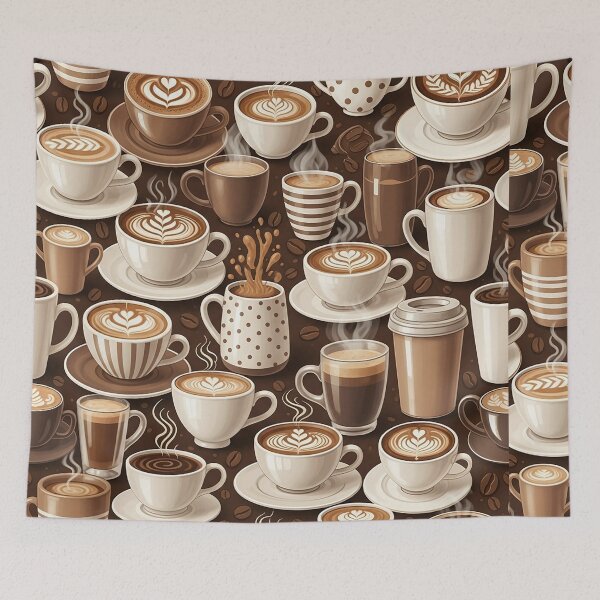 Item preview, Morning Brew: Cozy Coffee & Latte Design designed and sold by LiveLearnCreate.