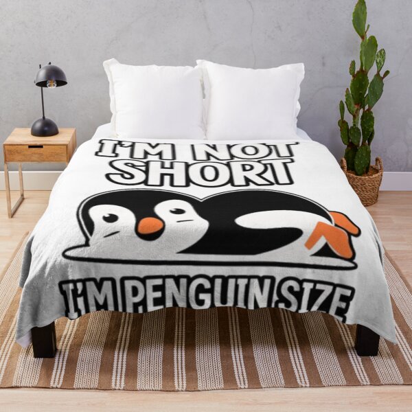 Item preview, I'm Not Short, I'm Penguin Size designed and sold by INKRebelGraphic.