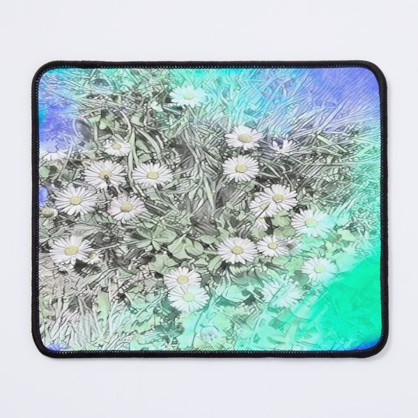 Item preview, Abstract Watercolor Field Daisy Meadow Digital Art designed and sold by BalkanBloom.