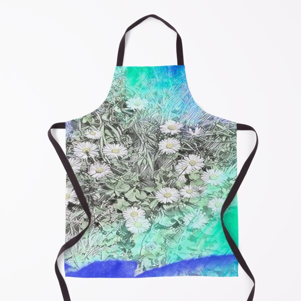 Item preview, Abstract Watercolor Field Daisy Meadow Digital Art designed and sold by BalkanBloom.