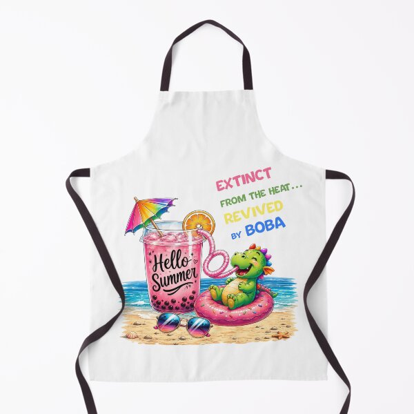 Item preview, Dino Boba Summer – Extinct From Heat Revived By Boba Cute Dragon designed and sold by Dinaelsherkawy.