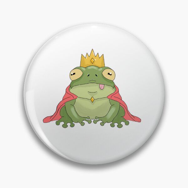 Item preview, Cute Frog King with Crown and Cape Illustration designed and sold by Ramarvel.