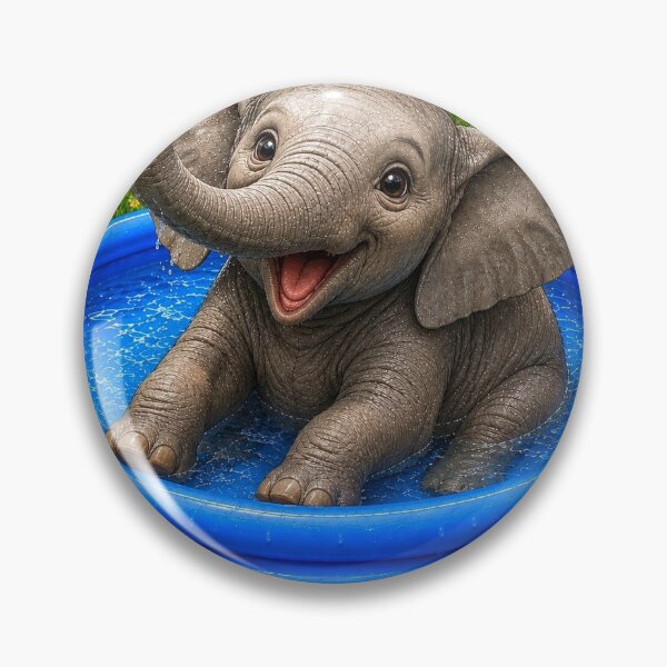 Item preview, Paddling Elephant designed and sold by MariaLouise-Art.