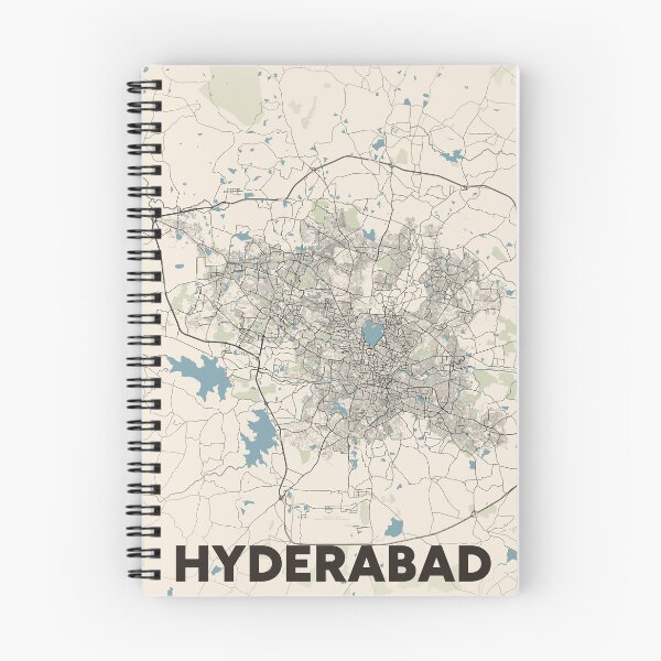 Item preview, Hyderabad Map designed and sold by MapsNerd.