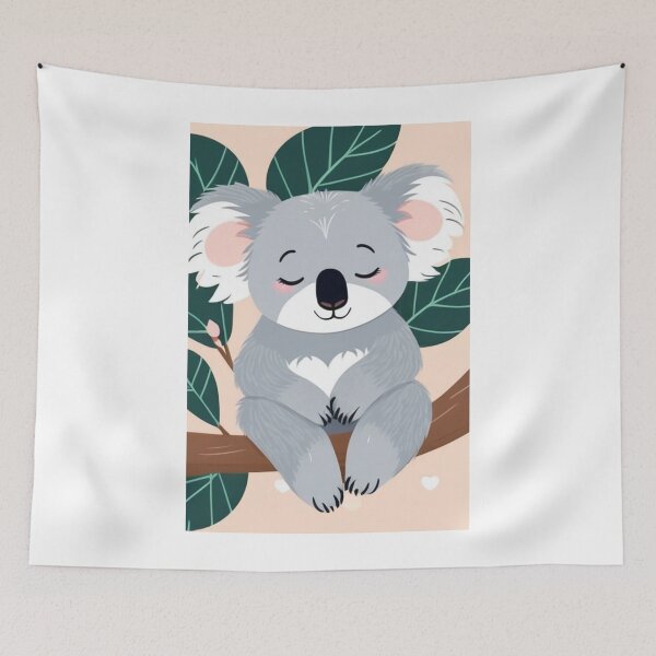 Item preview, Art - Koala, Sweet Children's Illustration and Gentle Ambiance designed and sold by AnimeShin.
