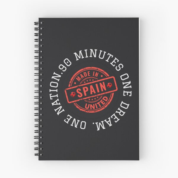 Item preview, Spain Football Fan T-Shirt | 90 Minutes One Nation One Dream | Vintage Soccer Supporter Design designed and sold by PodXDesigns.