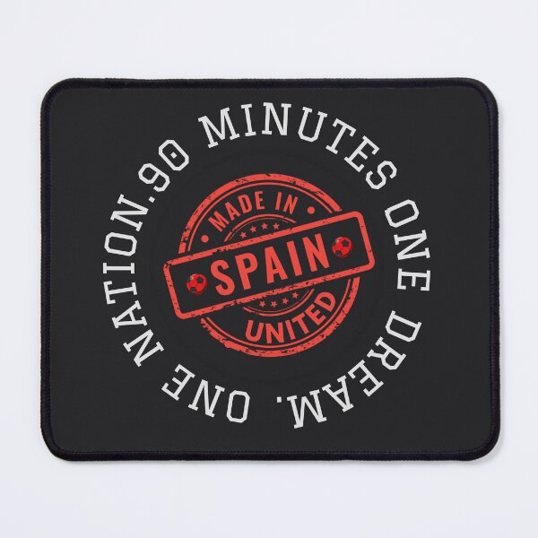 Item preview, Spain Football Fan T-Shirt | 90 Minutes One Nation One Dream | Vintage Soccer Supporter Design designed and sold by PodXDesigns.
