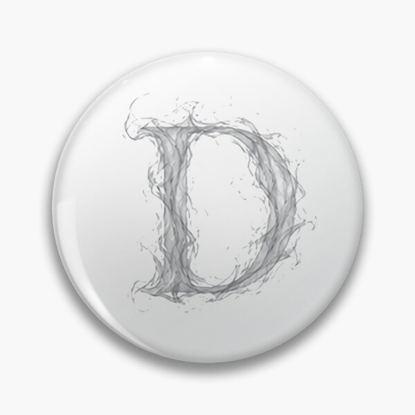 Item preview, Pearl Smoke Victory The Ethereal Vapor Letter D designed and sold by BlissBlvdShop.
