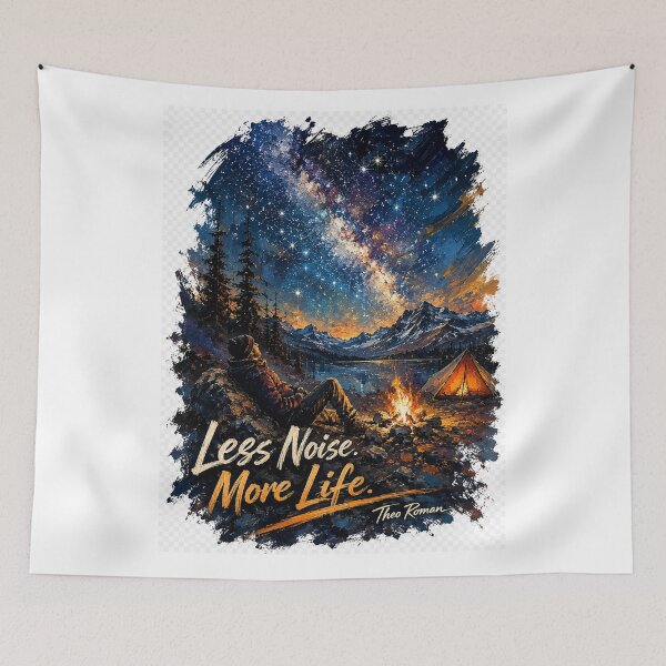 Item preview, Less Noise More Life designed and sold by LoudMouthArt.