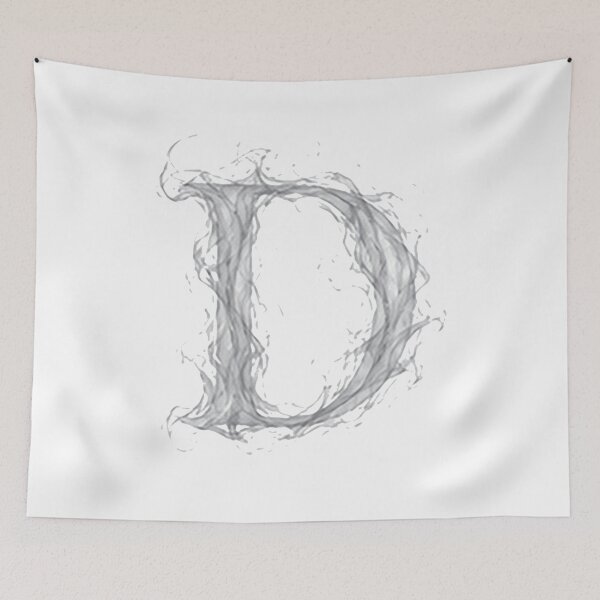 Item preview, Pearl Smoke Victory The Ethereal Vapor Letter D designed and sold by BlissBlvdShop.