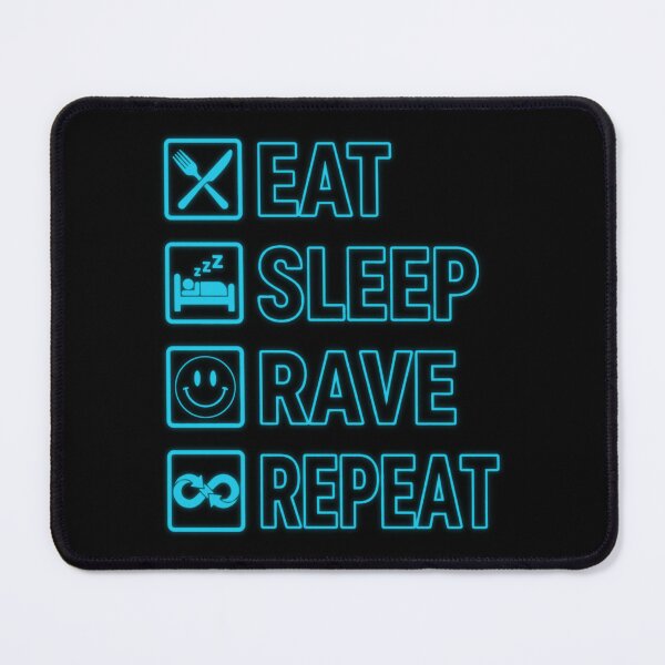 Item preview, Eat Sleep Rave Repeat Hardstyle Techno EDM Festival designed and sold by SPAZE-Typo.