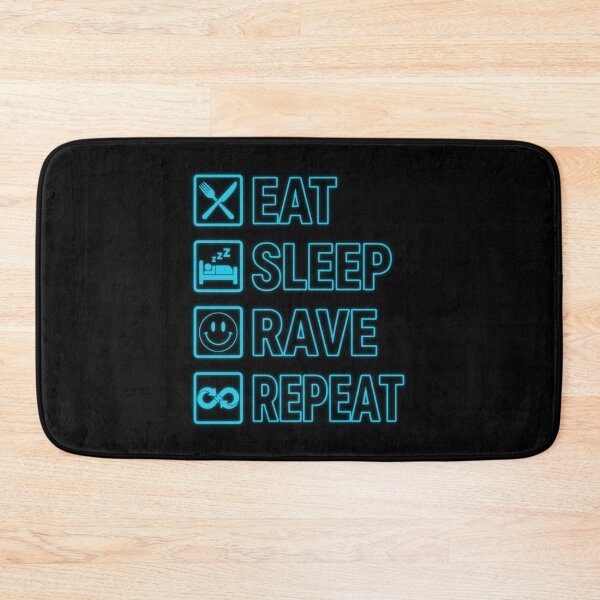 Item preview, Eat Sleep Rave Repeat Hardstyle Techno EDM Festival designed and sold by SPAZE-Typo.