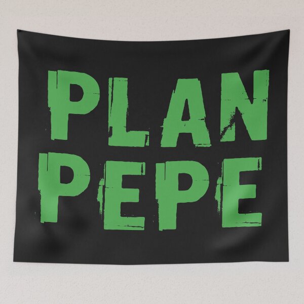 Item preview, Plan PEPE Meme Coin Strategy - Distressed Art designed and sold by cabana.space.