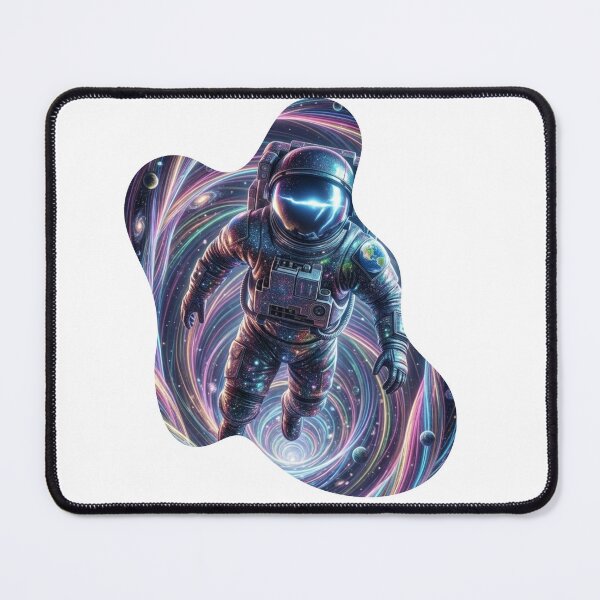 Item preview, Retro Spaceman Floating in Psychedelic Cosmos designed and sold by Ali-jarah.