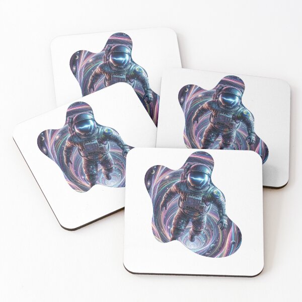 Item preview, Retro Spaceman Floating in Psychedelic Cosmos designed and sold by Ali-jarah.