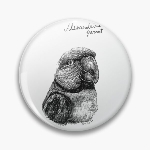 Item preview, The alexandrine parrot designed and sold by Birdart-to.