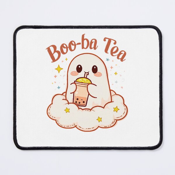 Item preview, Boo-ba Tea – Cute Ghost Drinking Bubble Tea Kawaii T-Shirt Design designed and sold by MerchWSzpilkach.