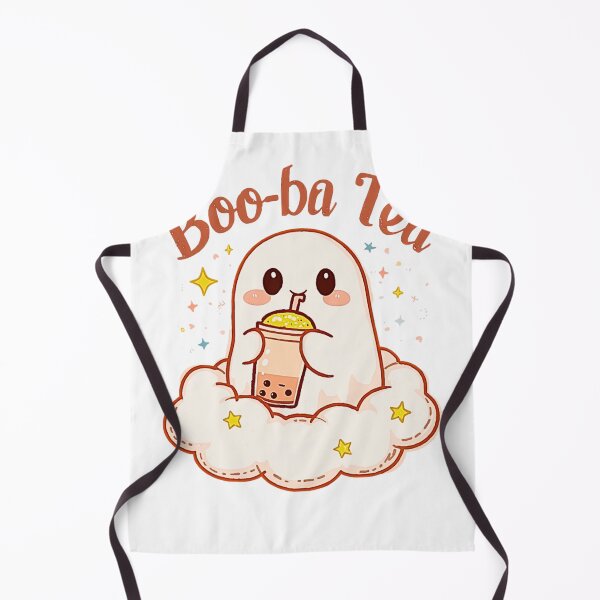 Item preview, Boo-ba Tea – Cute Ghost Drinking Bubble Tea Kawaii T-Shirt Design designed and sold by MerchWSzpilkach.