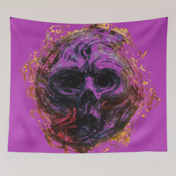 Item preview, Fiery Skull Ghost - Purple designed and sold by GaffaDesigns.