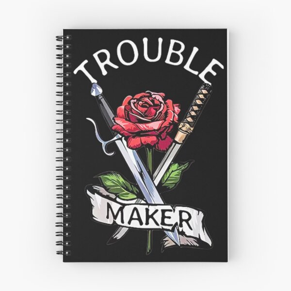Item preview, Trouble Maker Rose & Crossed Swords designed and sold by INKRebelGraphic.