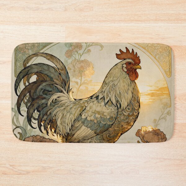 Item preview, Fantasy Art Nouveau Polish Chicken designed and sold by Glimmersmith.