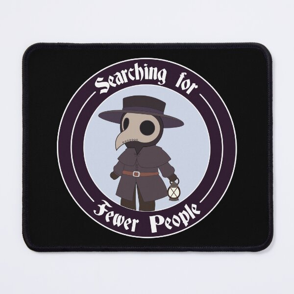 Item preview, Searching for Fewer People Kawaii Plague Doctor | Cute Gothic Introvert Cartoon designed and sold by Hallowed Artistry.