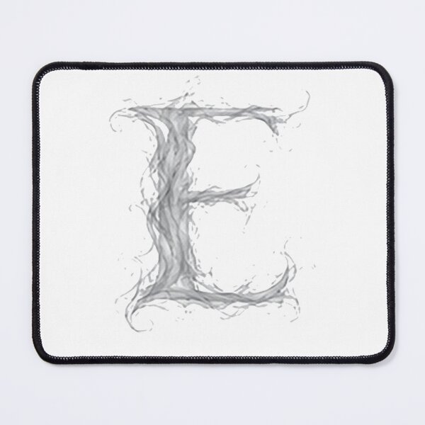 Item preview, Pearl Smoke Victory The Ethereal Vapor Letter E designed and sold by BlissBlvdShop.