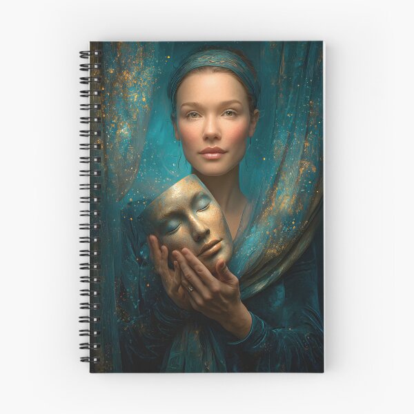 Item preview, Embracing Mystery with a Serene Mask Portrait designed and sold by Artessie.