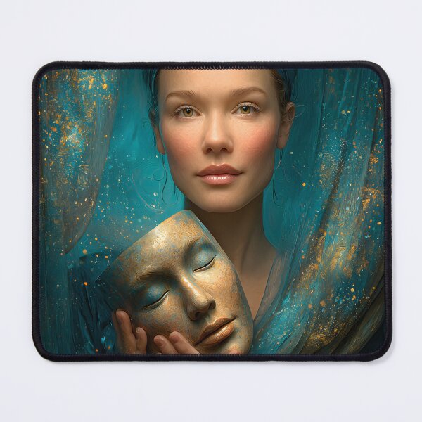 Item preview, Embracing Mystery with a Serene Mask Portrait designed and sold by Artessie.