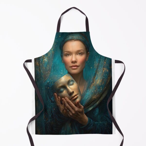 Item preview, Embracing Mystery with a Serene Mask Portrait designed and sold by Artessie.