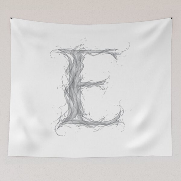 Item preview, Pearl Smoke Victory The Ethereal Vapor Letter E designed and sold by BlissBlvdShop.