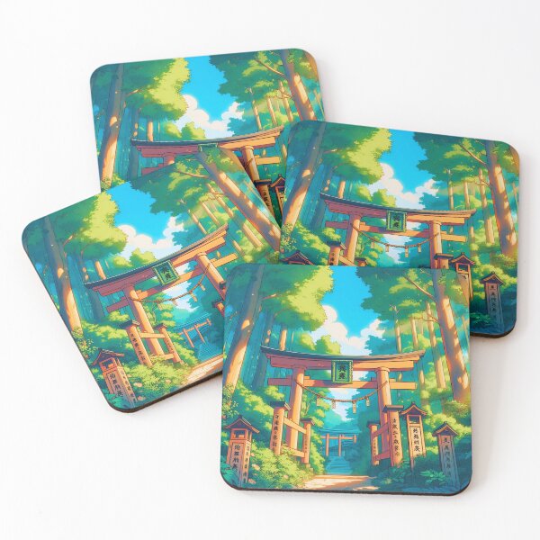 Item preview, The Quiet Shinto Shrine Forest designed and sold by ZenGrooves.