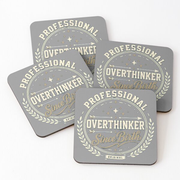 Item preview, Overthinker Since Birth Funny Anxiety  designed and sold by NovaPrints Designs.