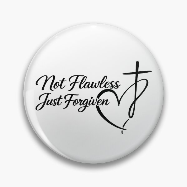 Item preview, Not Flawless Just Forgiven Christian, Religious Gift designed and sold by CloudyPress.